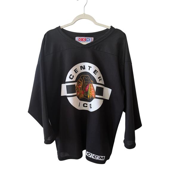 Vintage 2000s CCM Center Ice Chicago Blackhawks Practice Jersey Men's Medium NHL